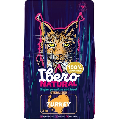 Ibero Grain Free Cat Sterilized Turkey 2 kg