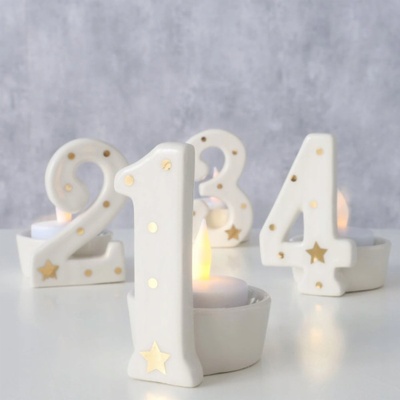 Boltze Home Adventní svícny s čísly NUMERO
