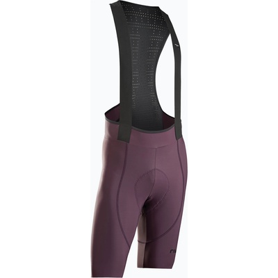 Northwave Мъжки колоездачни шорти Northwave Fast Bibshort grape wine
