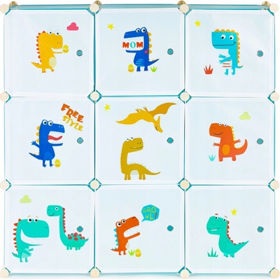 MODERNHOME PJJCBS0009-09A Detská skrin 109 x 109 x 37 cm