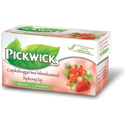 PICKWICK Šípkový čaj s príchuťou jahody a ibišteka 20 x 2,5 g
