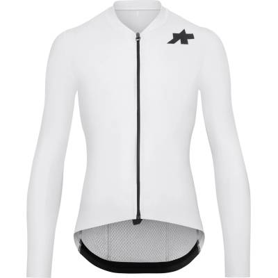 ASSOS Мъжка фланелка с дълъг ръкав за колоездене ASSOS Mille GT L/S Jersey S11 Evo Cycling jersey - White Series (056-4001-0513)