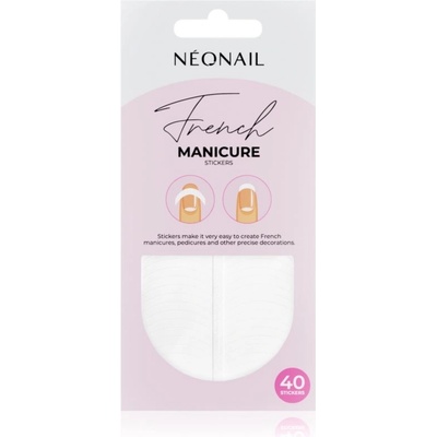 NeoNail French Manicure Stickers nálepky na nechty typ 01 40 ks