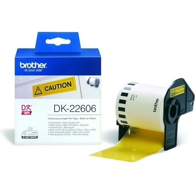 Páska Brother DK-22606 (žlutá filmová role 62mm x 15,24m) DK22606