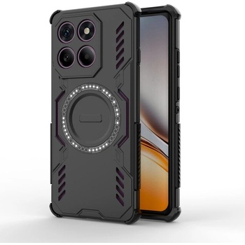 Motorola Магнитен калъф с 2 протектора WANLONFENG DJ Series за Motorola Edge 60 Pro 5G - PC + TPU, тънък и удароустойчив