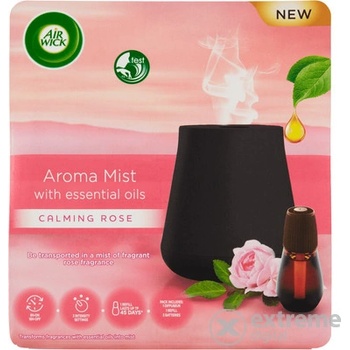 Air Wick Aroma difuzér černý + Náplň Svůdná vůně růže