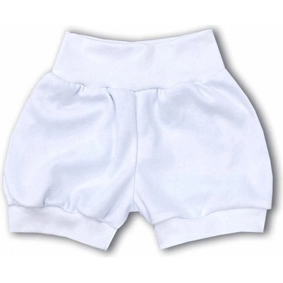Kojenecké bavlněné kraťasy bílá