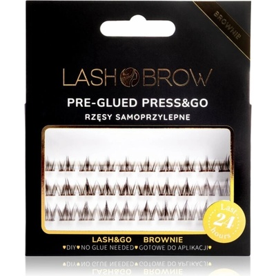 Lash Brow Press&Go Self-Adhesive Eyelashes samolepiace trsové riasy Classy Night Brownie 1 ks