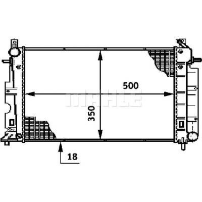 CR643000S MAHLE Chladič, chlazení motoru