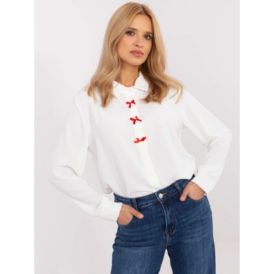 Italy Moda Shirt-MI-KS-91540.59P-ecru biela