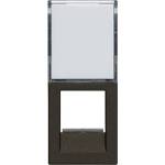 Vimar 30339. CG Адаптер за RJ45 Keystone конектор Linea, 1М, с капак, Black, (VM30339.CG)
