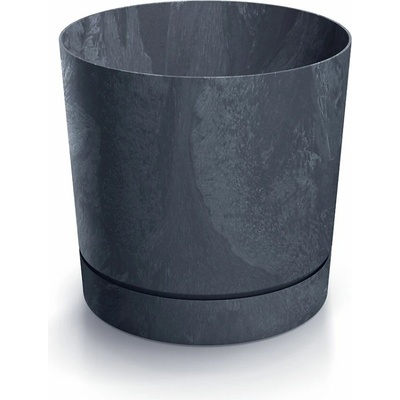 PROSPERPLAST Kvetináč TUBO P BETON EFFECT 33,8cm antracit