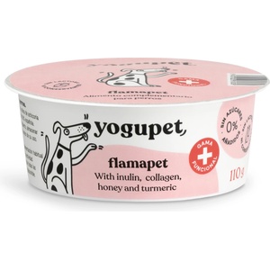yogupet Flamapet - йогурт за кучета с антиоксиданти и анти-възпалителен ефект (без лактоза) 110gr