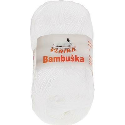BELLATEX Priadza Bambuška 50 g –1 biela