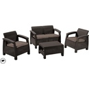 Allibert Corfu Set hnedá / sivohnedá