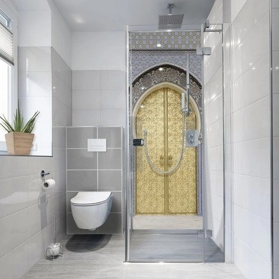 mySPOTTI Samolepiaca PVC tapeta do kúpeľnefresh Ancient Door 100x255 cm