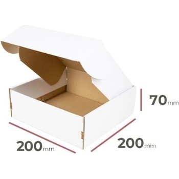 HAKY Poštová krabica biela 200 x 200 x 70 - 3VL