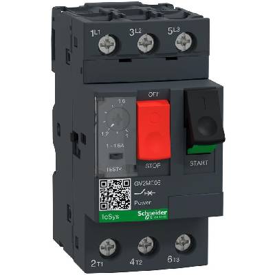 SE Моторна защита TeSys GV2ME 0.37kW TM 1…1.6A 100kA 50Hz - GV2ME06AP (GV2ME06AP)