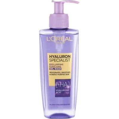 L'Oréal Hyaluron Specialist Replumping Purifying Gel Wash почистващ гел с хиалуронова киселина 200 ml за жени