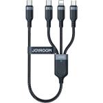 JOYROOM 3в1 кабел Joyroom S-A18, USB-A - Lightning / USB-C / micro USB, 1.2 m (S-UC027A9 CB 1m)