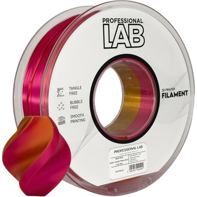 Professional Lab FG-P99-E1, 3D филамент, PLA Silk, 1, 75mm, 1000g, Многоцветен (Pink, Gold) (FG-P99-E1)