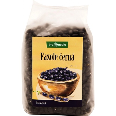 Bio nebio Fazole černá BIO RAW 0,5 kg – Zboží Dáma