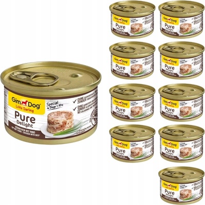 GimDog Pure Delight kura s hovädzím 85 g