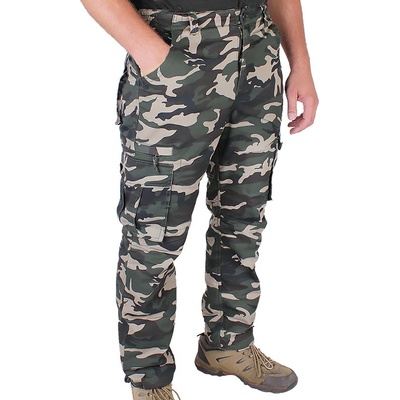 Kalhoty Loshan Maskáčové woodland