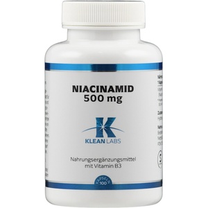 KLEAN LABS Ниацинамид (B3) 500 mg - 100 капсули