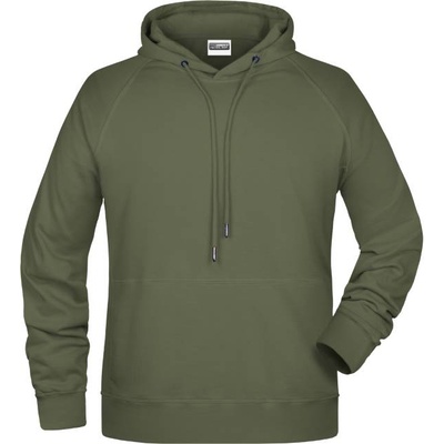 Daiber jn 8024 / Мъжки суичър с качулка реглан - маслиненозелен xl (02802455004)