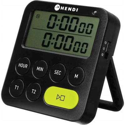 Kuchyňská minutka Hendi černá, 100 minut, 3 režimy alarmu
