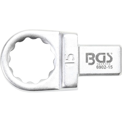 BGS Technic Nástrčný očkový kľúč 15 mm upnutie 9 x 12 mm BGS 6902-15