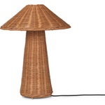 ferm LIVING Настолна лампа Dou ратанова (1104268044)