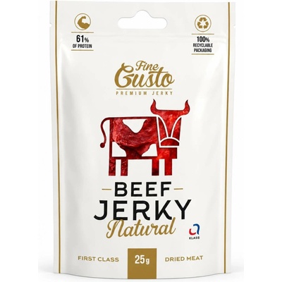 Fine Gusto sušené maso Beef Jerky Natural 25 g