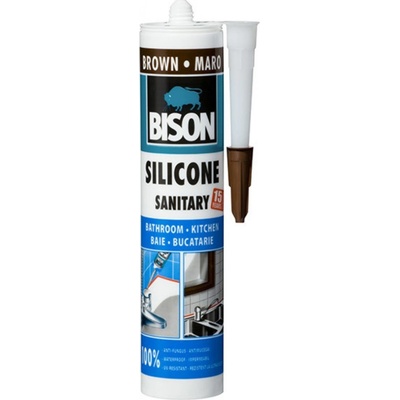Bison Silicone Sanitary 280 ml hnědá