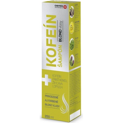 Cemio Kofein Blond kofeínový šampón pre všetky typy blond vlasov 250 ml