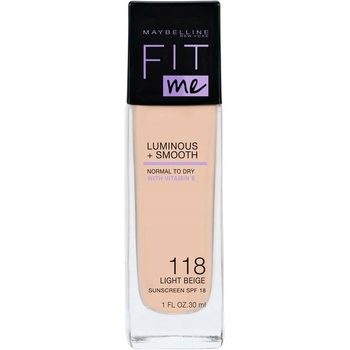 Maybelline Fit Me Luminous + Smooth Foundation tekutý make-up 118 Light Beige 30 ml