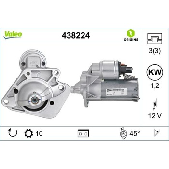 Štartér VALEO 438224