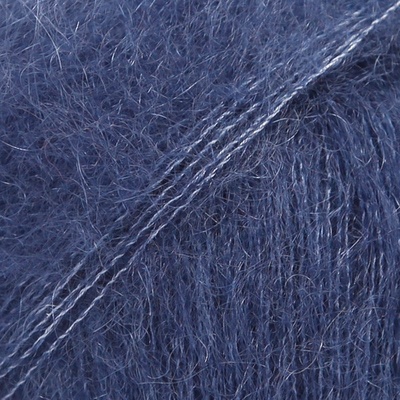Příze DROPS Kid-Silk uni colour 28 - námořnická modrá
