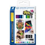 STAEDTLER Комплект маркери Staedtler Lumocolor 317 OHP M, 10 цв (31086-А)