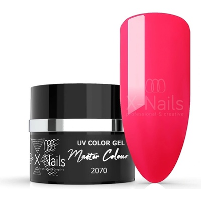 X Nails bezvýpotkový UV/LED gel Master Line NEON PINK 5 ml