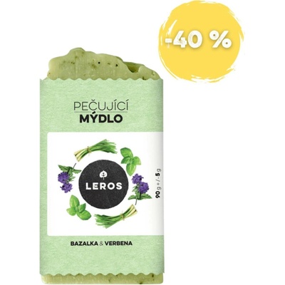 LEROS pečující mýdlo bazalka & verbena 90 g