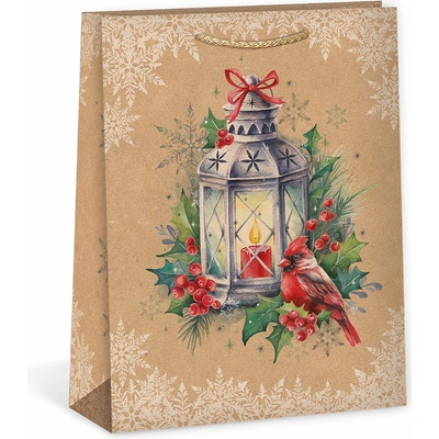 ARGUS Darčeková papierová taška (18.3 x 24.3 cm) - Vianočný lampáš 08440094
