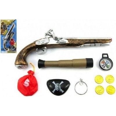 Teddies pirátská sada kolt s doplňky plast