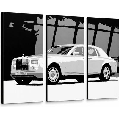 Ručne maľovaný POP Art obraz BENTLEY - 90x60 cm