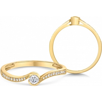 Sofia Diamonds zlatý zásnubný prsteň s briliantmi CK50004491250