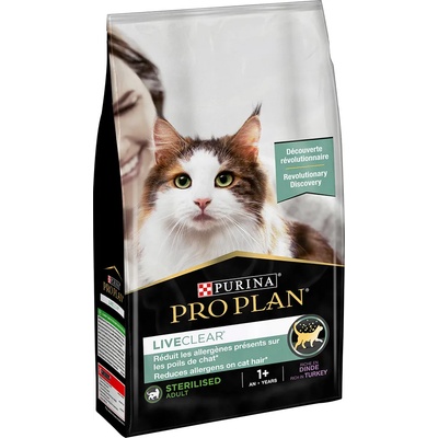 PURINA PRO PLAN LiveClear Sterilised Adult Turkey - Výhodné balení 2 x 7 kg