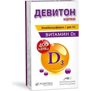 Fortex Девитон Капки, 400 IU, 20 ml, Fortex