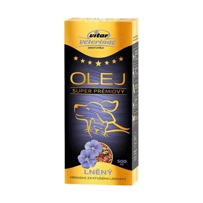 Vitar Veterinae Lněný olej 500 ml 5x