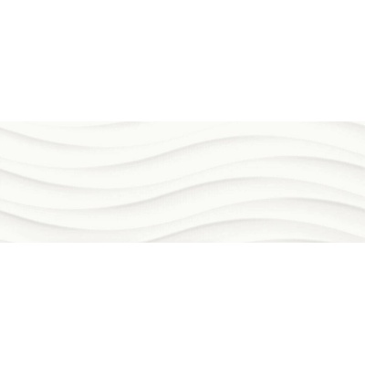 Ceramika Color Polar Wave 25 x 75 cm bílá 1,5m²